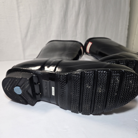 Hunter Black Rain Boots Size 9 - Picture 8 of 15